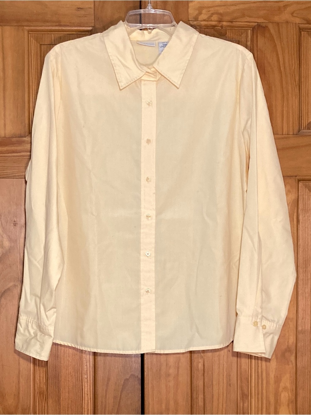 NWOT White Stag Vintage 90s Top Long Sleeve Blouse Yellow Size XL 16/18